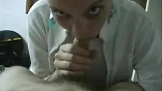 Natasha žvaigždė moliūgai cum iš savo akinius po analinio.